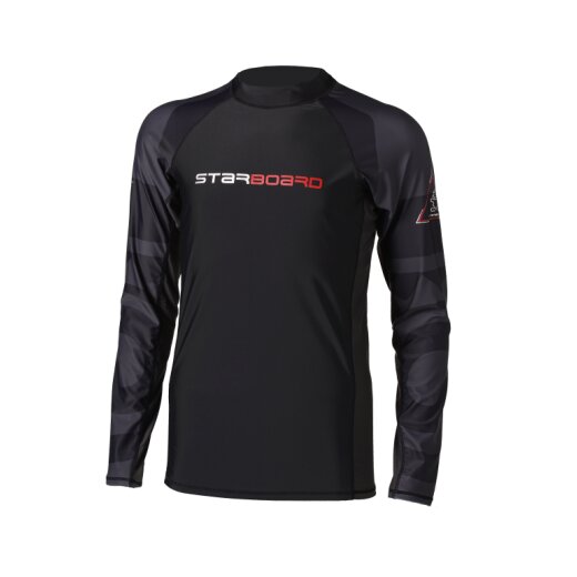 STARBOARD MENS LONG SLEEVE LYCRA - BLACK - S