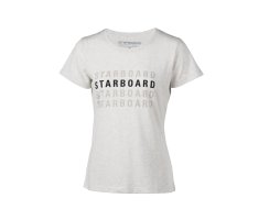 STARBOARD WOMENS STARBOARD TONAL TEE - WHITE - L