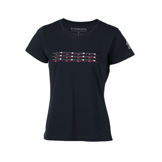 STARBOARD WOMENS PADDLE TEE - NAVY - XS
