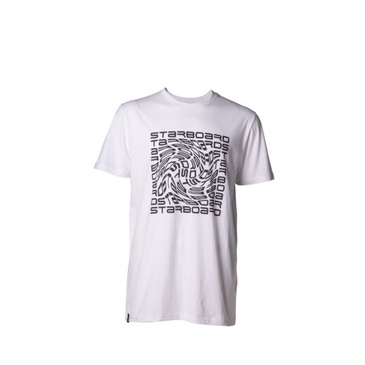 STARBOARD MEN FINGER PRINT TEE - WHITE - M