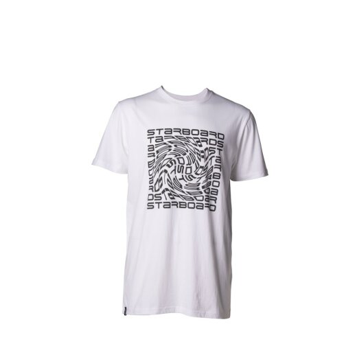 STARBOARD MEN FINGER PRINT TEE - WHITE - XXL