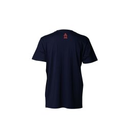 STARBOARD MEN FINGER PRINT TEE - NAVY /FLUO RED - M