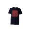 STARBOARD MEN FINGER PRINT TEE - NAVY /FLUO RED - M