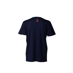 STARBOARD MEN FINGER PRINT TEE - NAVY /FLUO RED - XXL
