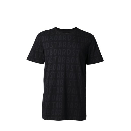 STARBOARD MEN TONAL PRINT - BLACK - M