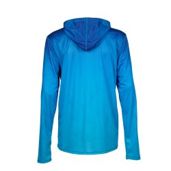 STARBOARD LONG SLEEVE HOODIE WATERSHIRT - BLUE CARBON S