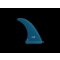 AK FIN STUBBY DARK TEAL 9" SINGLE FIN