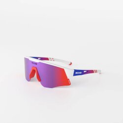 4KAAD Sportbrille Mirador Aerolite white blue, purple-red mirror