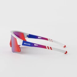 4KAAD Sportbrille Mirador Aerolite white blue, purple-red mirror