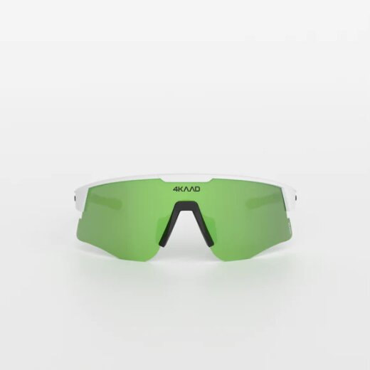 4KAAD Sportbrille Mirador Aerolite white-black, green mirror