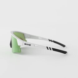 4KAAD Sportbrille Mirador Aerolite white-black, green mirror