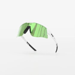 4KAAD Sportbrille Mirador Aerolite white-black, green mirror