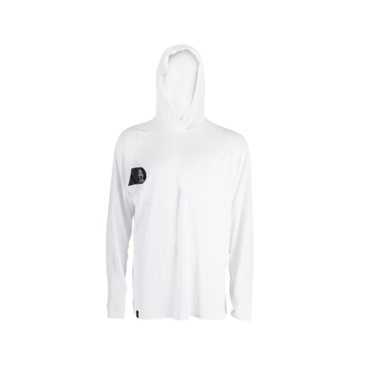 STARBOARD LONG SLEEVE HOODIE WATERSHIRT - WHITE - L