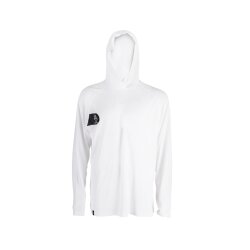 STARBOARD LONG SLEEVE HOODIE WATERSHIRT - WHITE - L