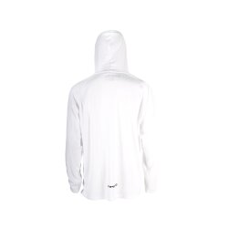 STARBOARD LONG SLEEVE HOODIE WATERSHIRT - WHITE - L