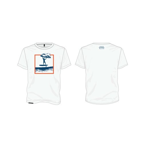 STARBOARD MEN FREEWING ACTION TEE - WHITE
