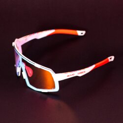 4KAAD Sportbrille Axento Race LA VUELTA White Matt- Red