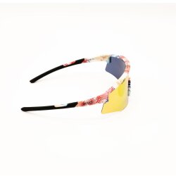 4KAAD Sportbrille Mirador Aerolite 2 TRI, palm red blue, orange mirror Revo