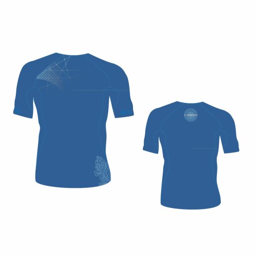 Starboard Mens IQ Lycra Short Sleeve Steel Blue M