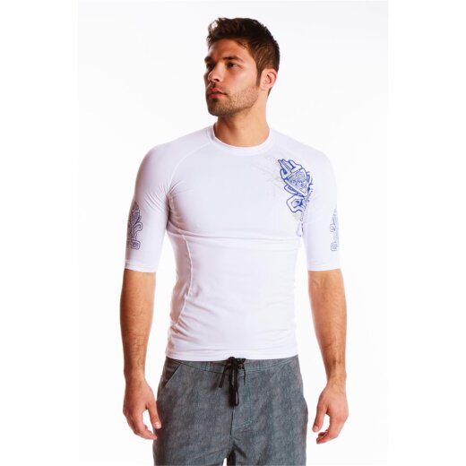 Starboard Mens Team Lycra Short Sleeve weiß L