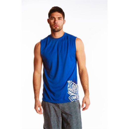 Starboard Mens IQ Watershirt Sleeveless Royal Blue S