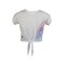 Ladies Starburst Crop Tee L